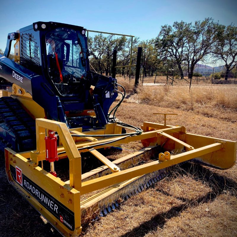 Roadrunner CH Series on John Deere skid steer on jobsite