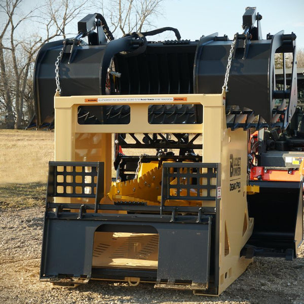 Demo Pro Large Skid Steer Attachment Storage Rack Bucket Bunker