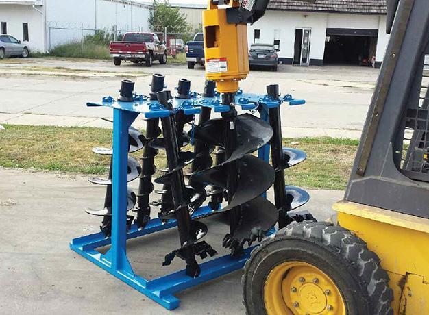  Auger Racks attachment on the ground from Star Industries 
