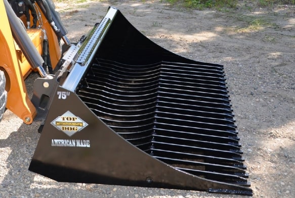 rocket bucket attachment side view