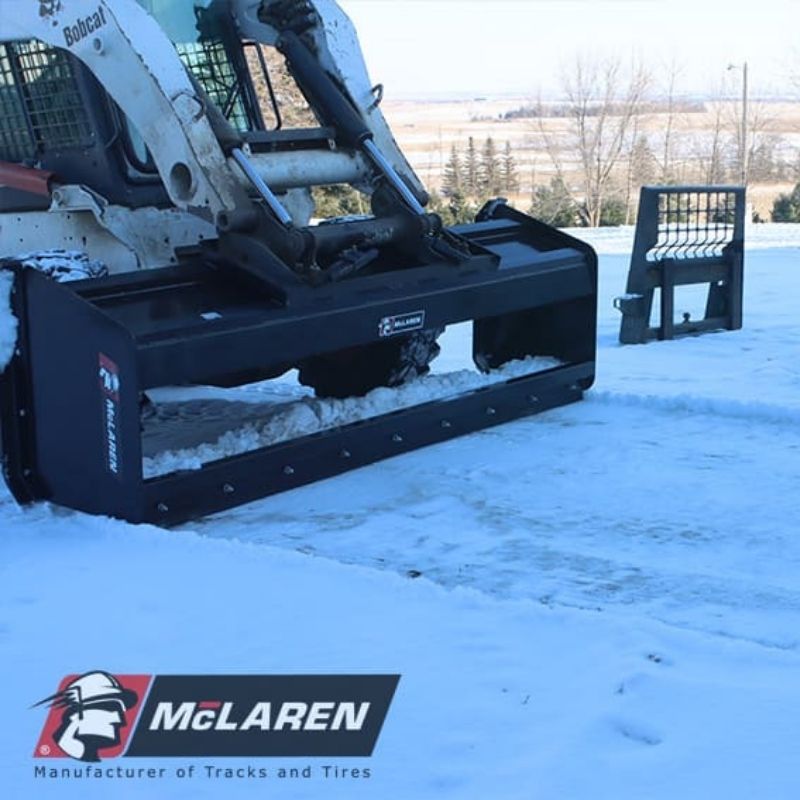 snow pusher box attachment output by mclaren