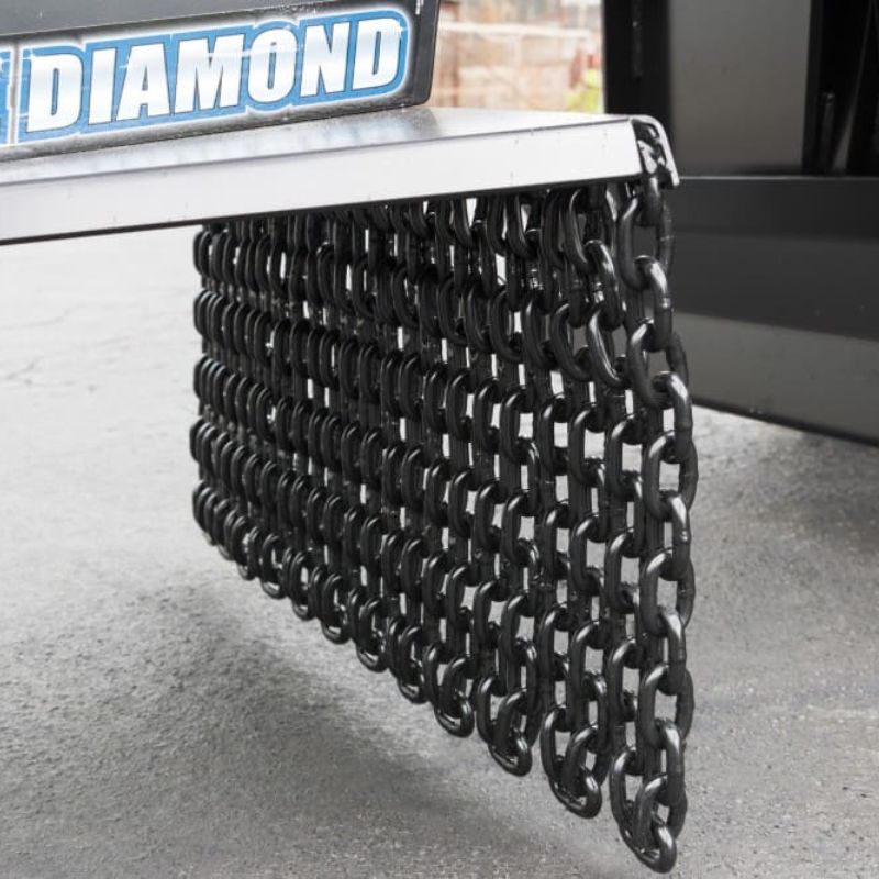 chain guard protection of blue diamond stump grinder attachment