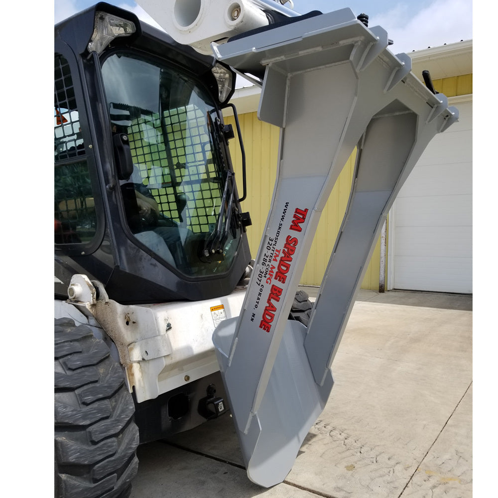 spade blade attachment for skid steer from tm manufacturing