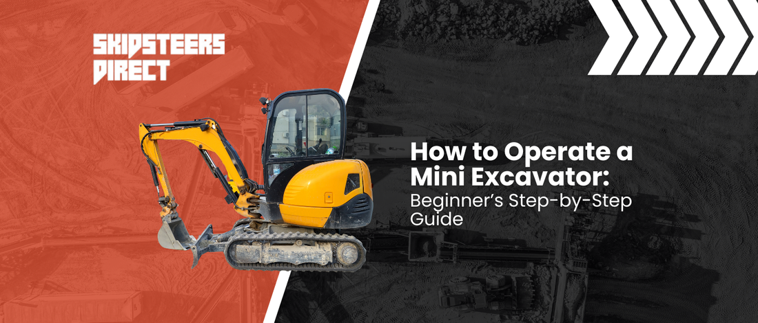 how to operate a mini excavator