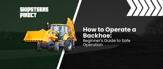 how to operate a backhoe image