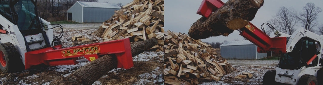 TM Manufacturing Attachments | Skid Steer Wood Splitters