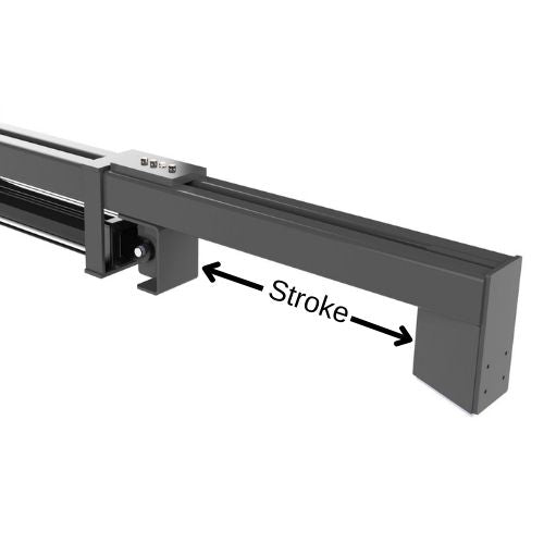 Four way wedge showing the stroke 