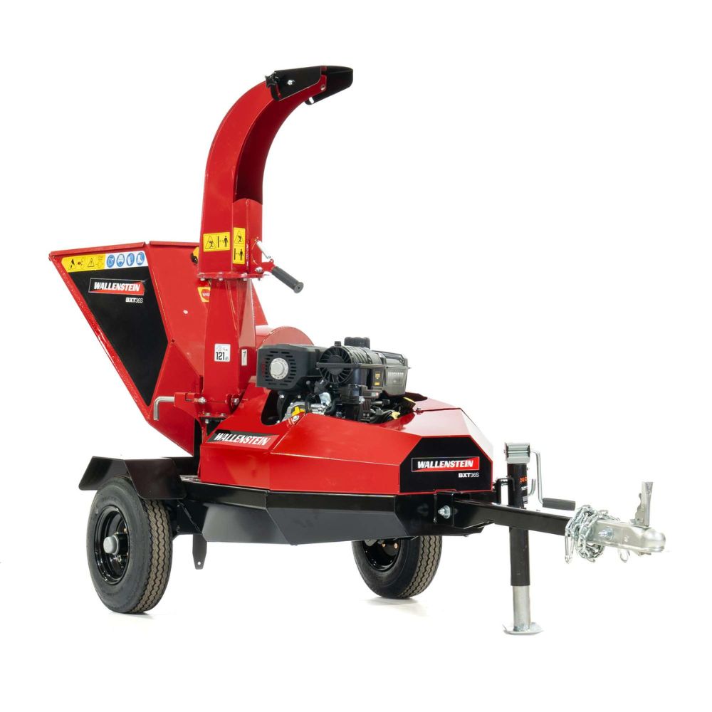 Gas Powered Wood Chipper Trailer | Wallenstein Equipment