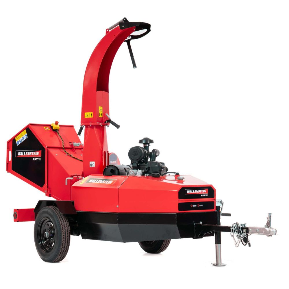 Gas Powered Wood Chipper Trailer | Wallenstein Equipment