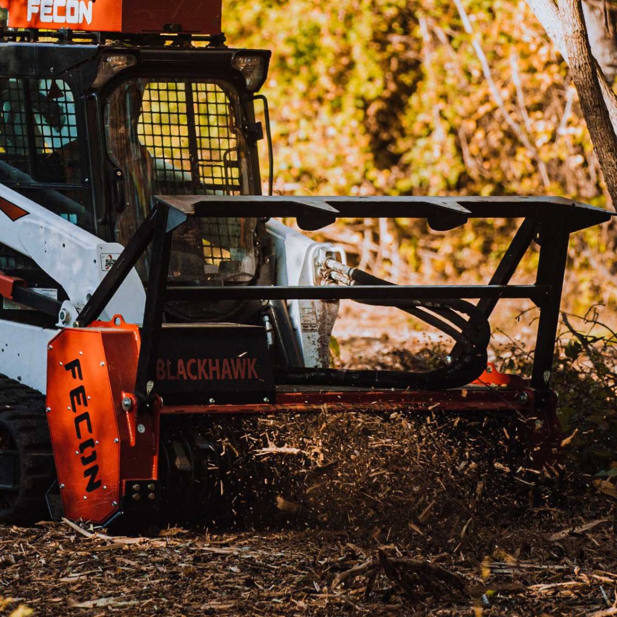 Blackhawk mulcher on a bocat