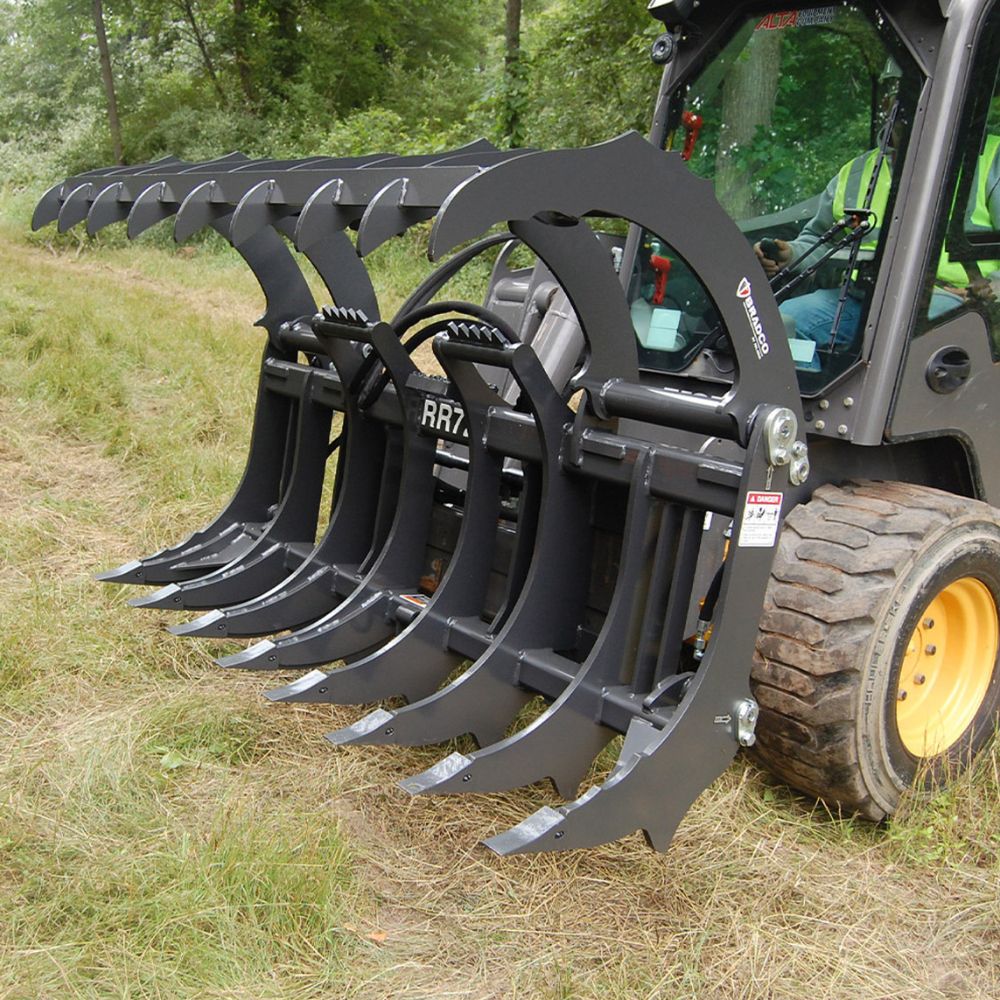 Grapple Vs Root Rake Root Rake Grapple | Bradco | Buy online | Free Shipping - Skid Steers ...