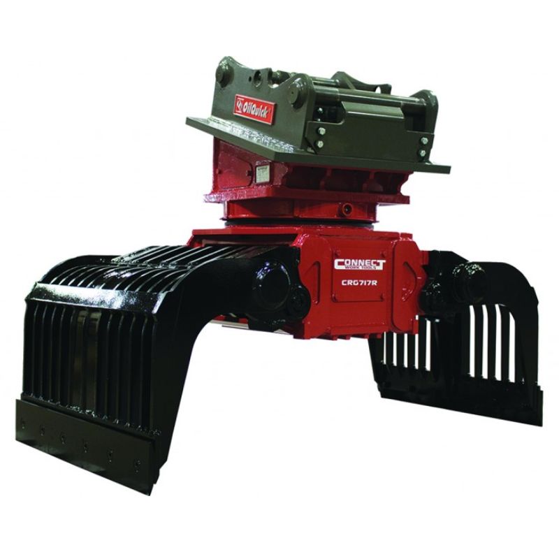 Rotating Excavator Grapple Attachment - Connect Work Tools