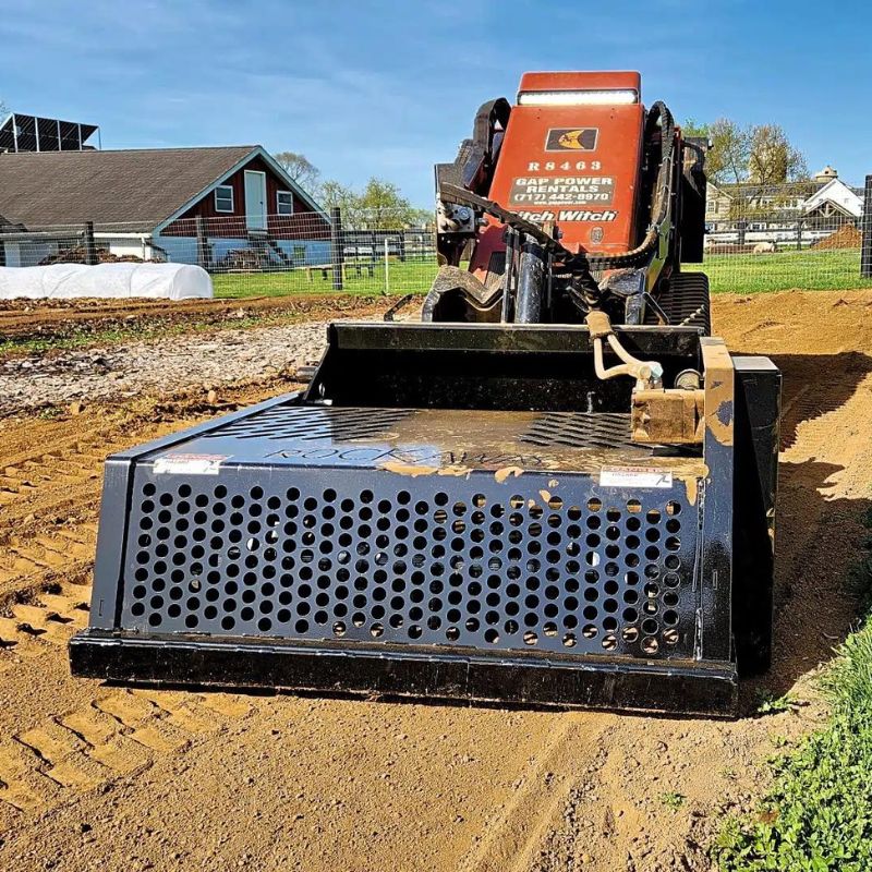 Ditch Rake Mini Rock Rake by Rockaway - Buy Online! - Skid Steers Direct
