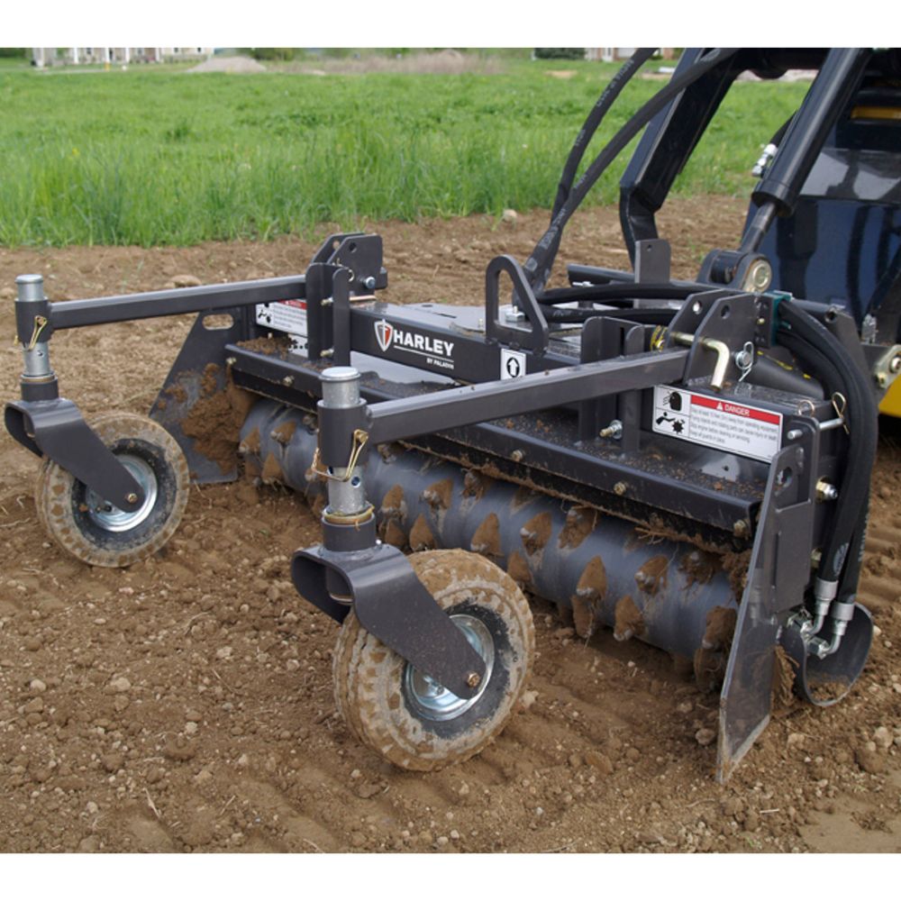 Harley Power Rake for Mini Skid Steer Loader - Skid Steers Direct