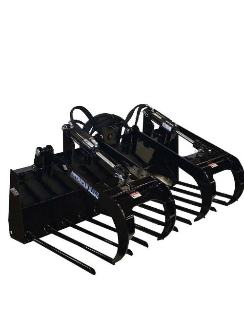 American made Top Dog manure grapple bucket attachment for tractors