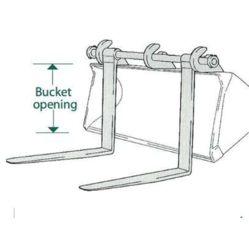 Star industries over the bucket fork attachment drawing. . 