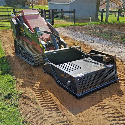 moving-rocks-with-the-mini-rock-rake-from-rockaway