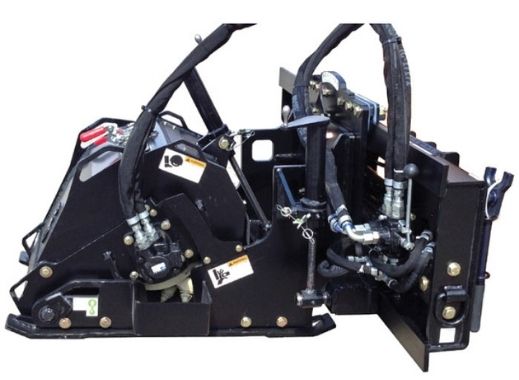 Side view of the Blue Diamond cold planer attachment for skid steer