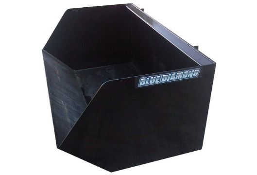 Blue Diamond trash hopper attachment for skid steers