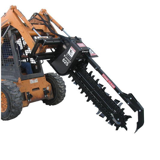 skid-steer-with-the-bradco-trencher-attachment-in-white-background