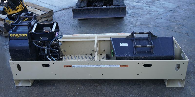 Manufacturing Bucket Racks Mini-EX 2T | Bucket Bunker - Skid Steers Direct