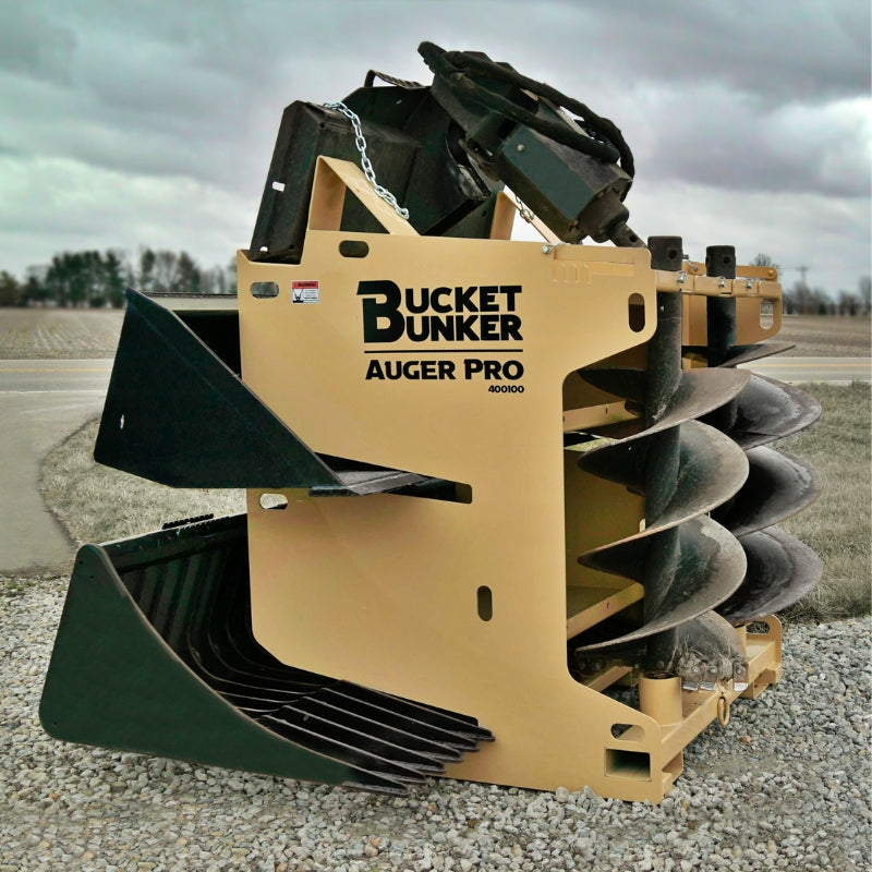 Bucket Rack Systems Auger Pro | Bucket Bunker – Skid Steers Direct