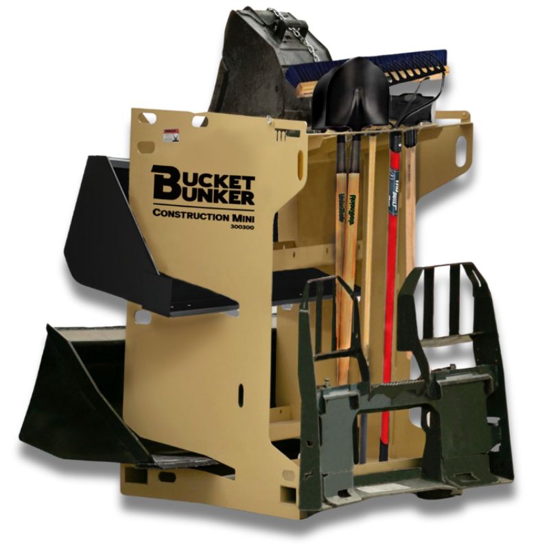 Mini Bucket Storage Rack Attachment Racks | Skid Steers Direct
