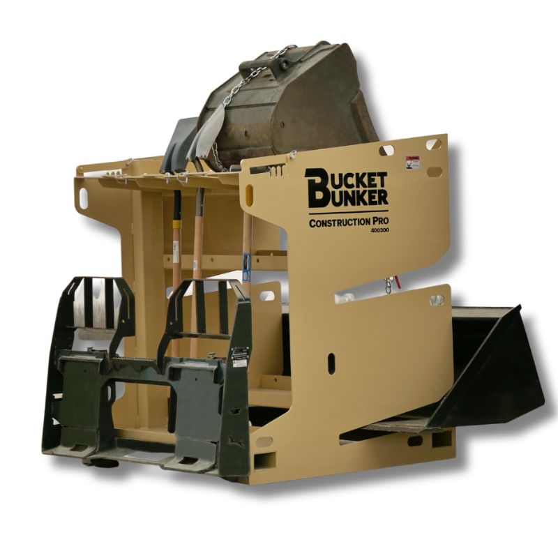 Bucket Rack Systems Construction Pro | Bucket Bunker – Skid Steers Direct