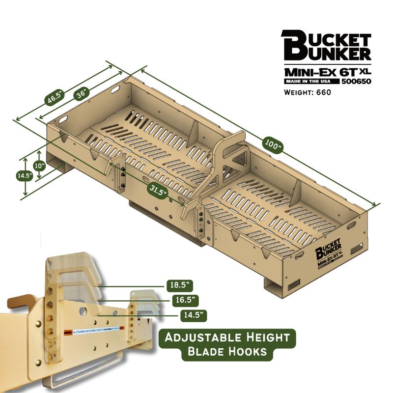 Mini-EX 6T XL | Bucket Bunker – Skid Steers Direct