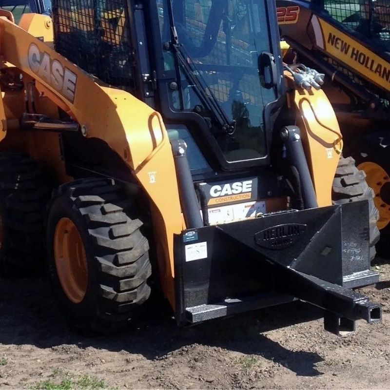 Case skid steer with the trailer spotter attachment