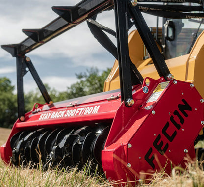 close up to fecon standard flow mulching head