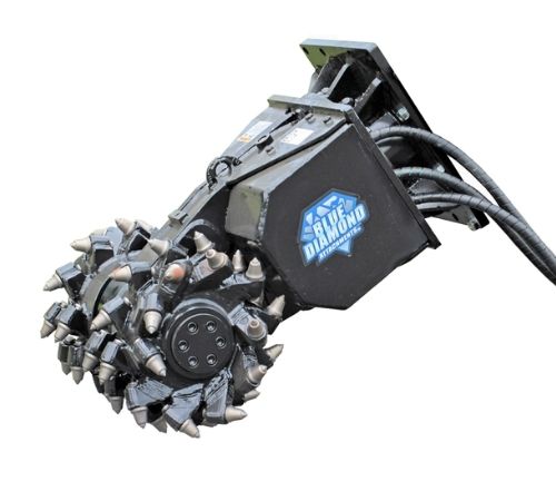 Blue Diamond concrete grinder attachment for excavators on sale. 