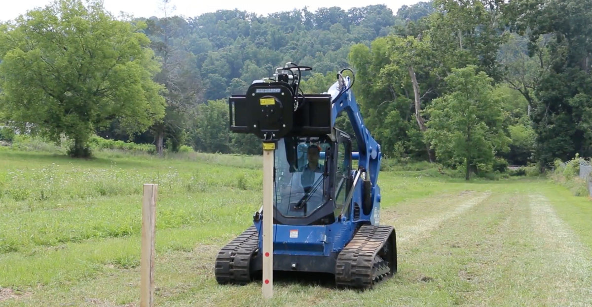 Snow Post Driver Best Skid Steer Post Driver – Skid Steers Direct