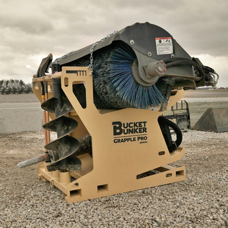 Auger Transporting Rack Grapple PRO- Skid Steer Attachment Storage Rack - Skid Steers Direct