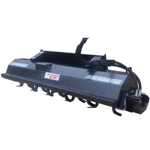 Blue Diamond high flow rotary tiller attachment for skid steer