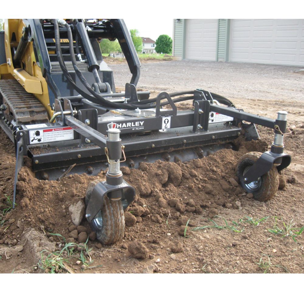 Harley Power Rake for Mini Skid Steer Loader - Skid Steers Direct