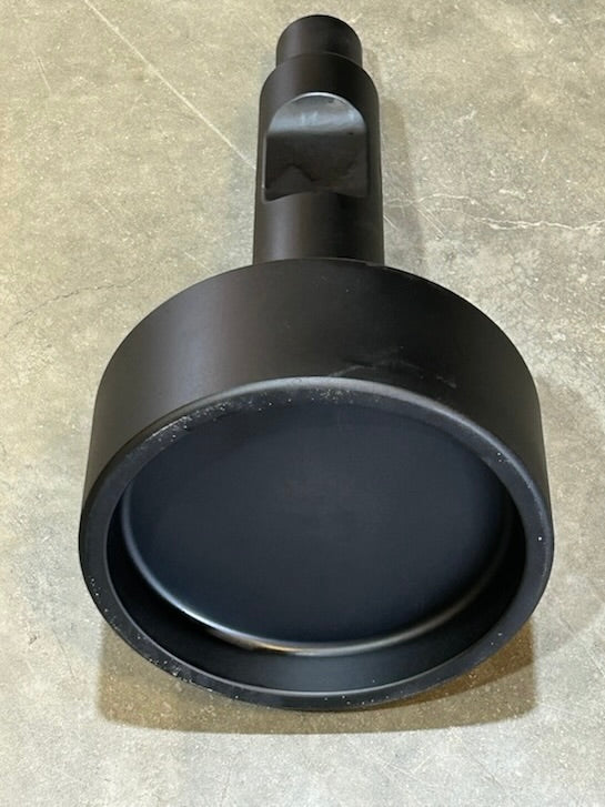 Montana standard flat post driver tool lying on a concrete floor, bottom surface facing up