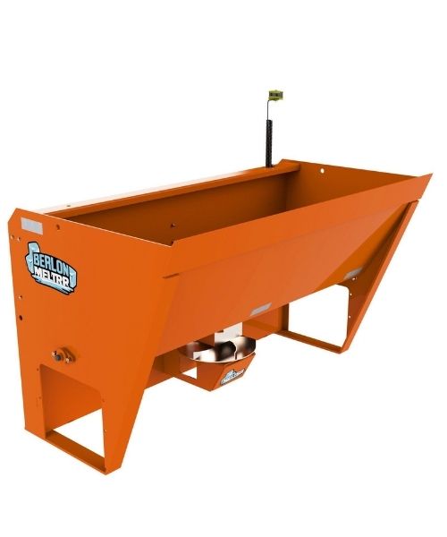 Meltrr salt spreader attachment for skid steers by Berlon Industries