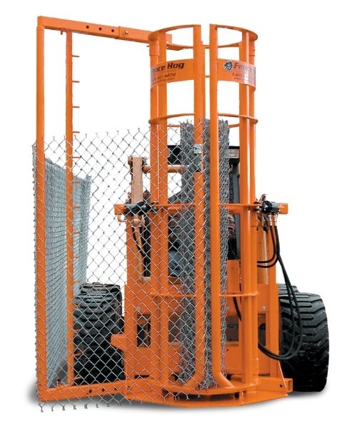 Fence hog installer attachment for skid steers by EZG