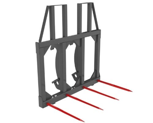 Telehandler square bale spear attachment from Haugen