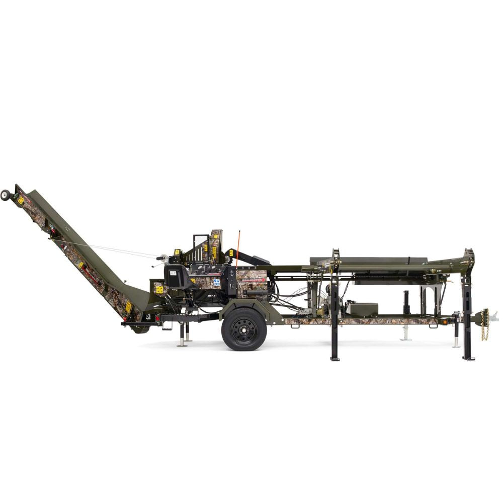 Towable Live Feed Deck Firewood Processor | Wallenstein Equipment