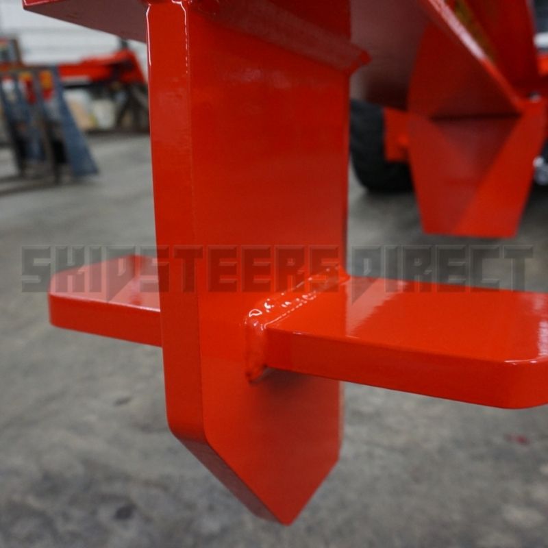 TM-Heavy-Duty-Skid-Steer-Log-Splitter-Attachment-TM-Manufacturing-On-The-Ground