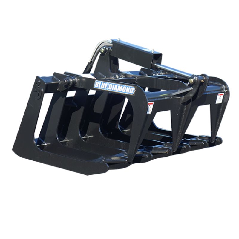 root grapple attachment for mini skid steers from blue diamond