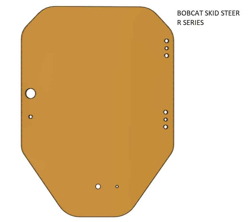 r series door glass replacement for bobcat