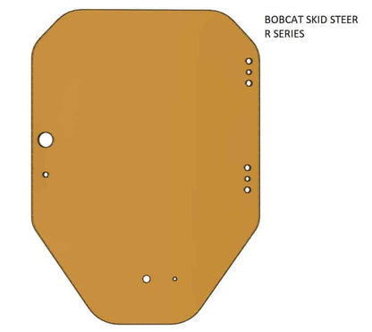 r series door glass replacement for bobcat