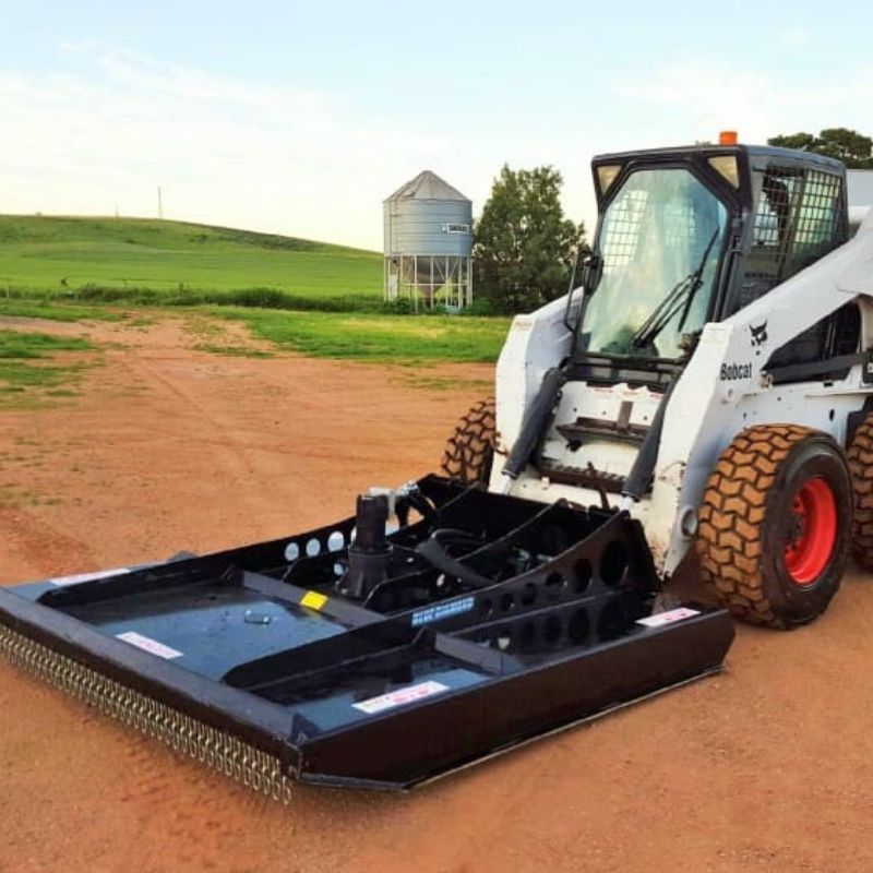 brush cutter on farm