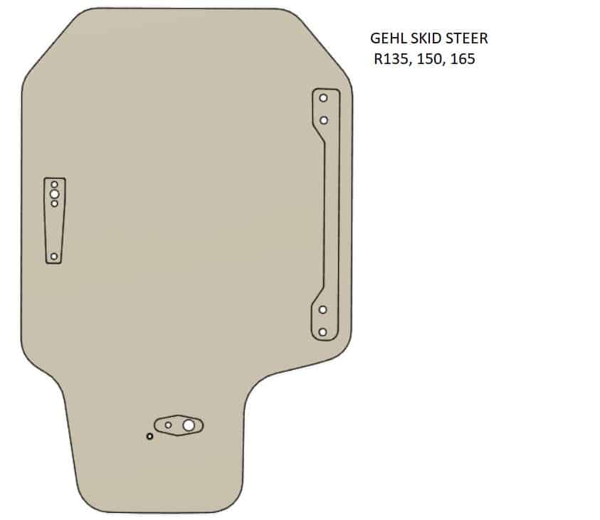 glass door replacement for gehl skid steer