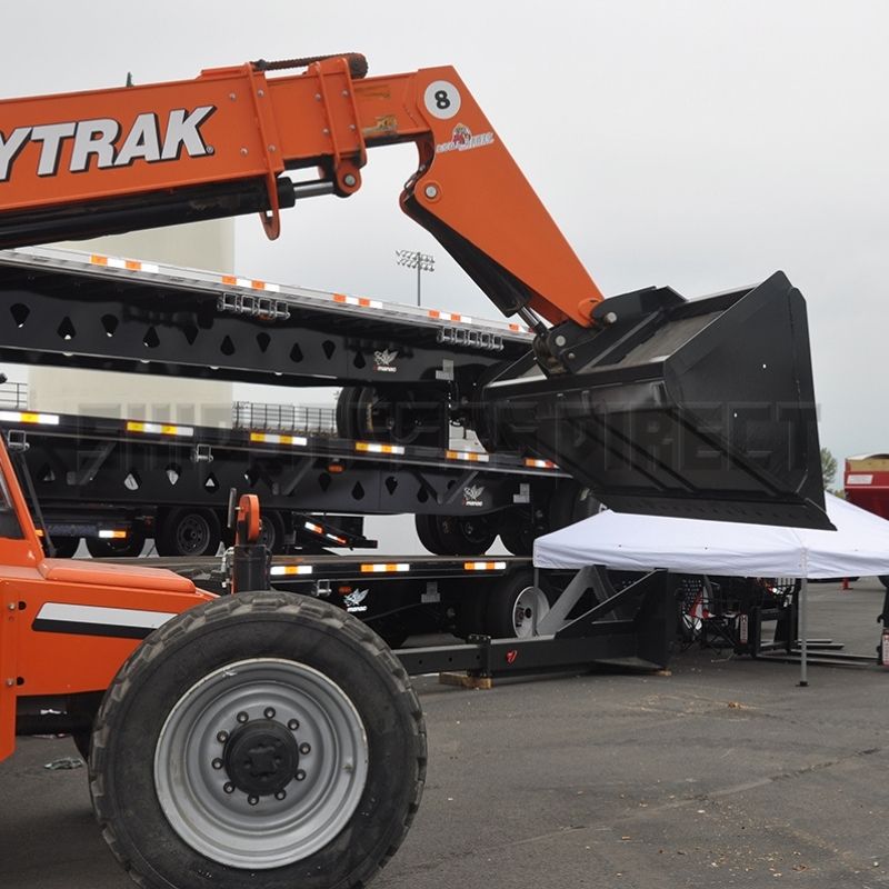 Quick Attach Telehandler Dirt Bucket | Haugen Attachments - Skid Steers ...