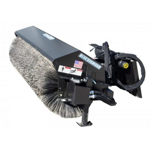 blue diamond heavy duty series 2 angle broom for skid steer