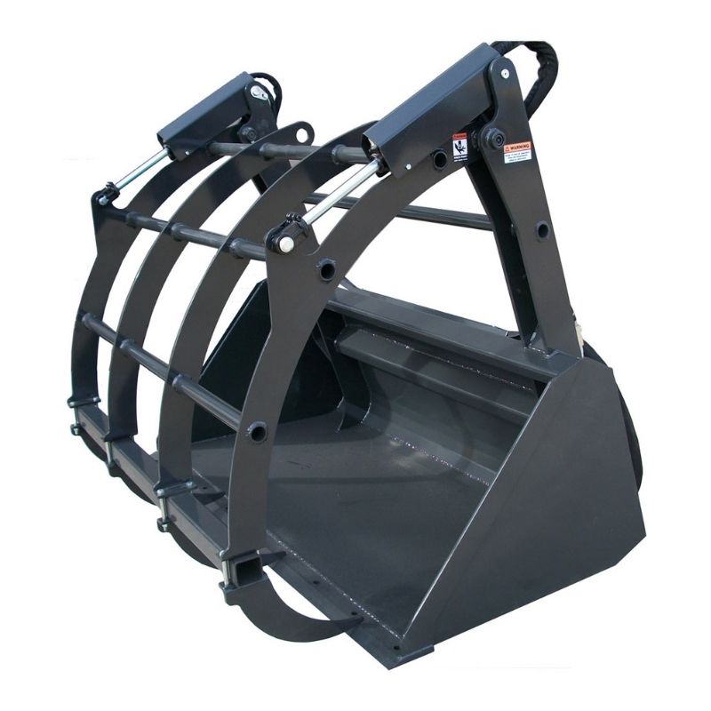 bale grapple bucket for telehandlers from haugen attachments